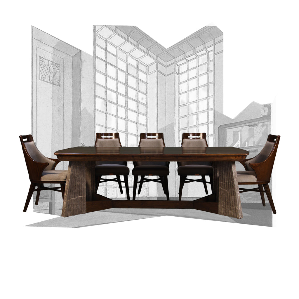 HA REVERSO DINING SET