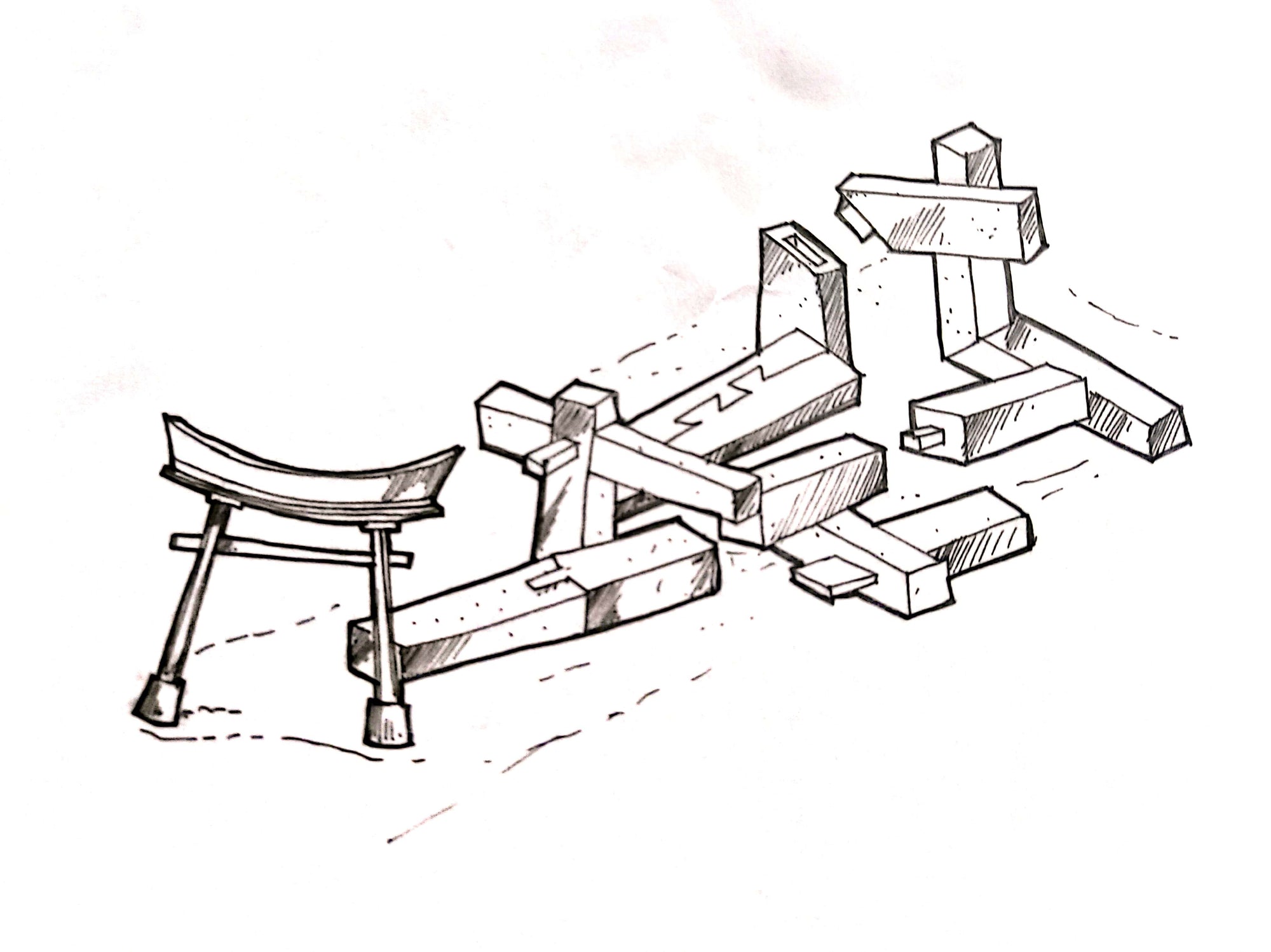 SHINTO SHRINE TEA TABLE